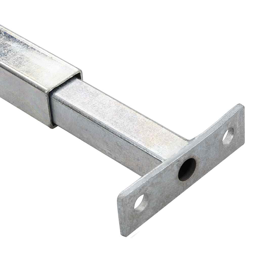 Barras de seguridad ajustables de acero galvanizado, 3 unidades, 710-1200 mm, para casa, oficina, madera, plástico, aluminio, marco de ventana con tornillos de montaje para protección contra