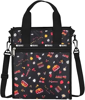 Stay True Small North/South Tote Crossbody + Top Handle Handbag, Style 3538/Color E481, Empowering Pop Art Style Words w Tie-Dye Effect: Be You, Stay True, Shine, Self Love Club + Hearts, Stay True (Empowering Pop Art Style Words Celebrate Womankind), One Size