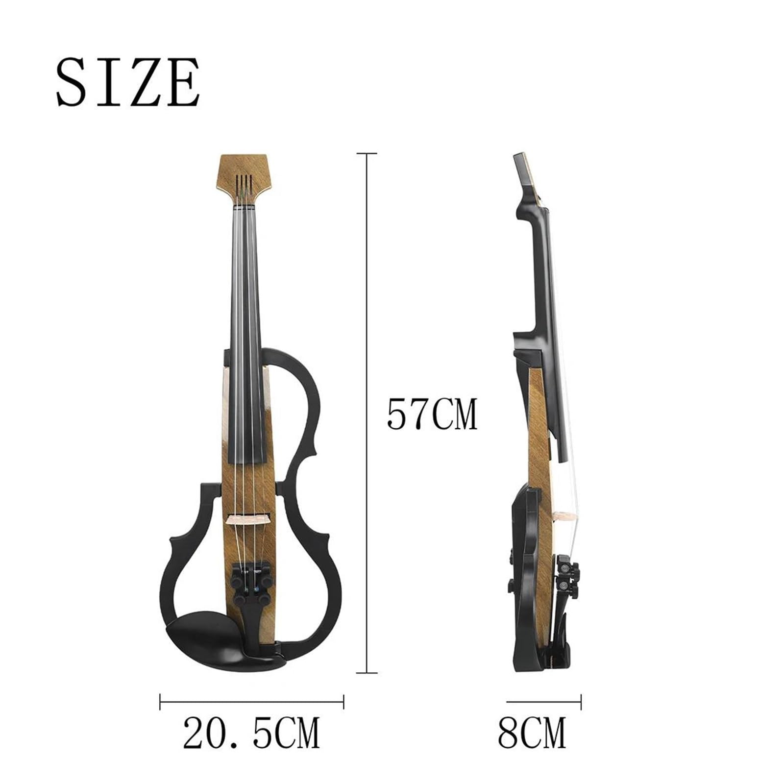 Juego De Violín Eléctrico 4/4 Para Principiantes Instrumento De Violín(3/4)
