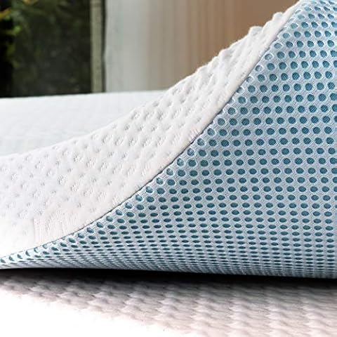 subrtex Gel Infused Memory Foam Mattress Topper Cover