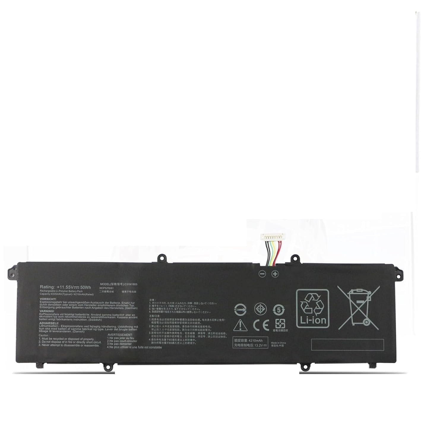C31N1905 Laptop Battery Compatible for Asus VivoBook S13 S330F S330FN S330UA S330UN S333 S333JA S14 S433FA S433EA M433IA S433FL S433IA S15 S533FA S533FL S533EQ-image-48