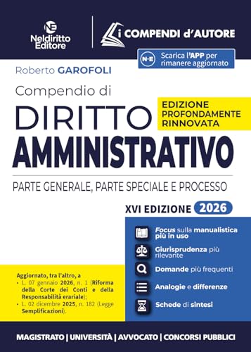 Compendio di diritto amministrativo 2026. Nuova ediz.