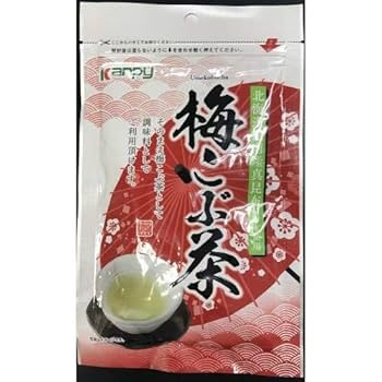 うめこぶ Amazon.co.jp: 静香園 梅入こんぶ茶 北海道産昆布使用 48g入