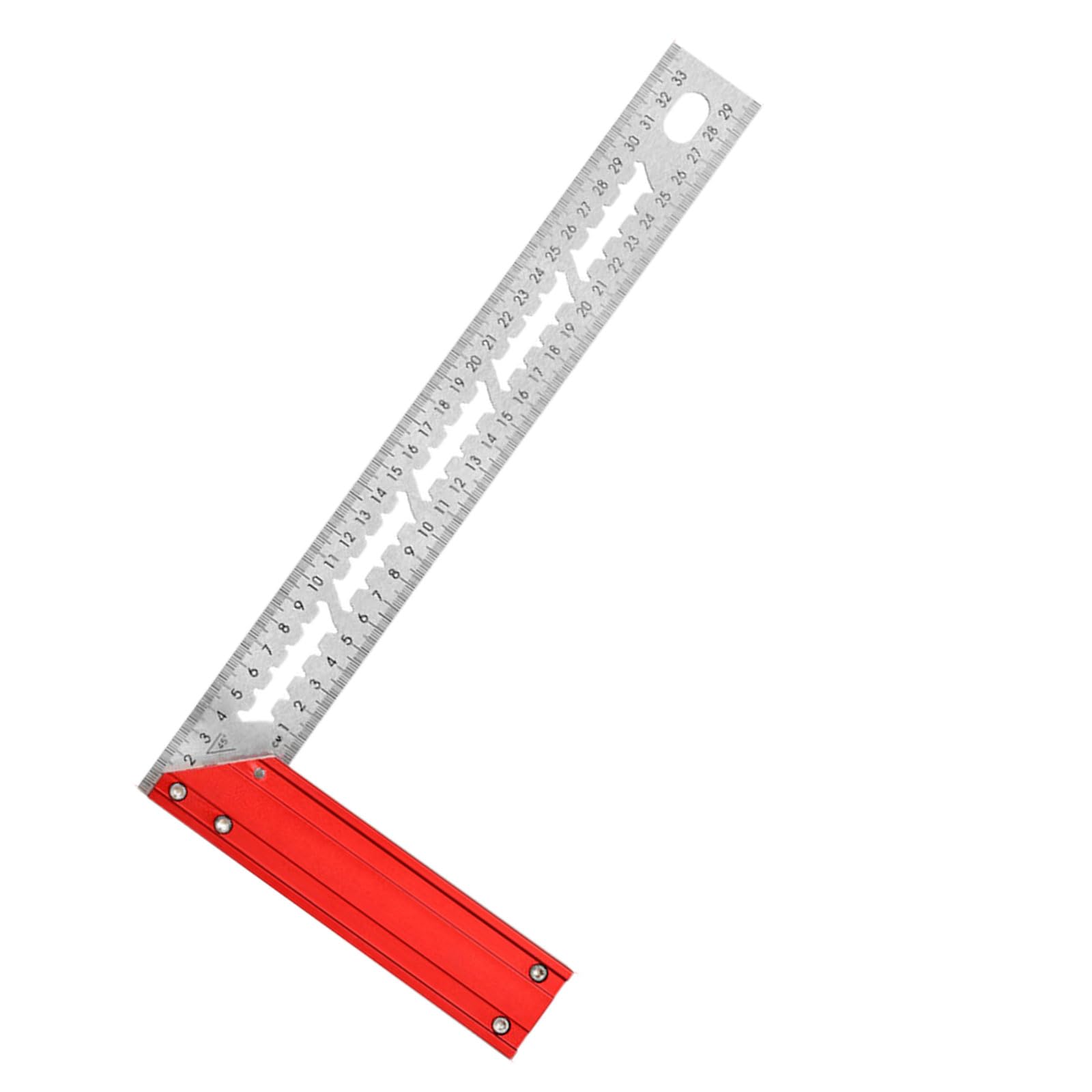 Msioytog 34Cm Professional Aluminum L-Shaped Tool For Woodworking With Accurate Scale Corner Ruler For Construction