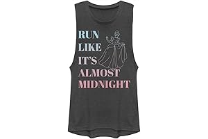 Women's Princess Run Like It's Almost Midnight Festival Muscle Tee