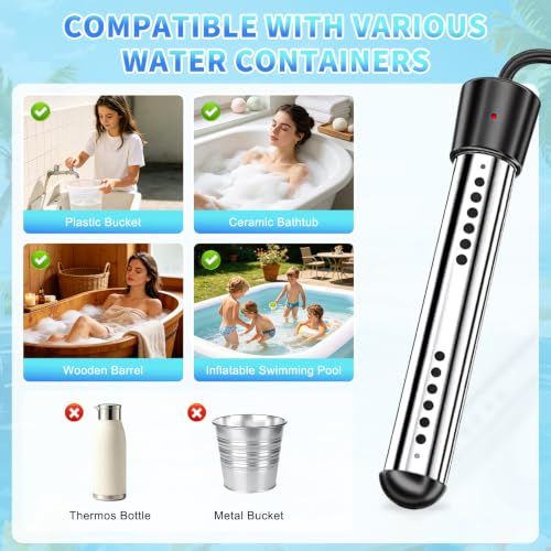 Ducha portátil para camping con calentador – Bomba de agua caliente recargable 6000mAh con pantalla LED, 3 modos de spray, para camping al aire libre, RV, baño de mascotas, lavado de autos, viaje miniatura 6