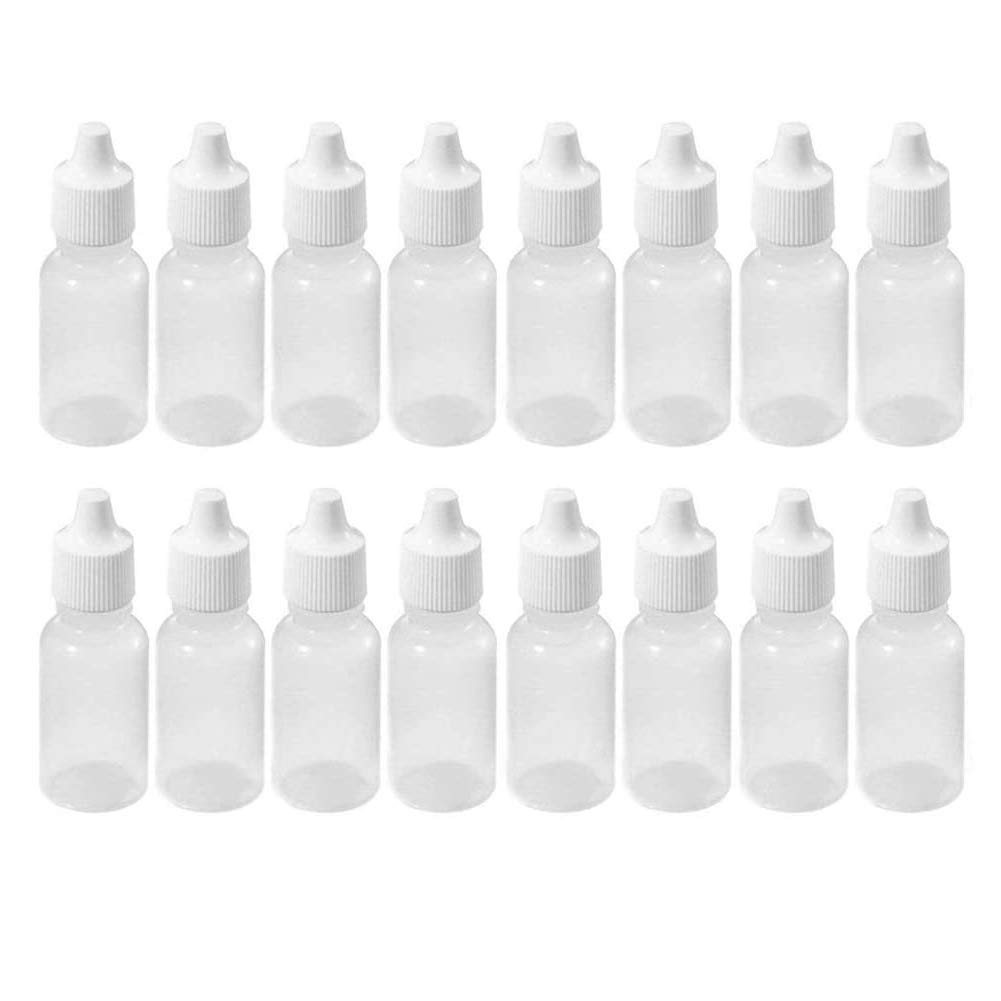 24PCS 15ml/0.5oz Empty Refillable Plastic Drop Bottle Squeezable Eye Drop Dropper Container with Screw Cap and Plug Liquid Eye Dropping Storage Pot Jars for Daily Life(Transparent)-image-11