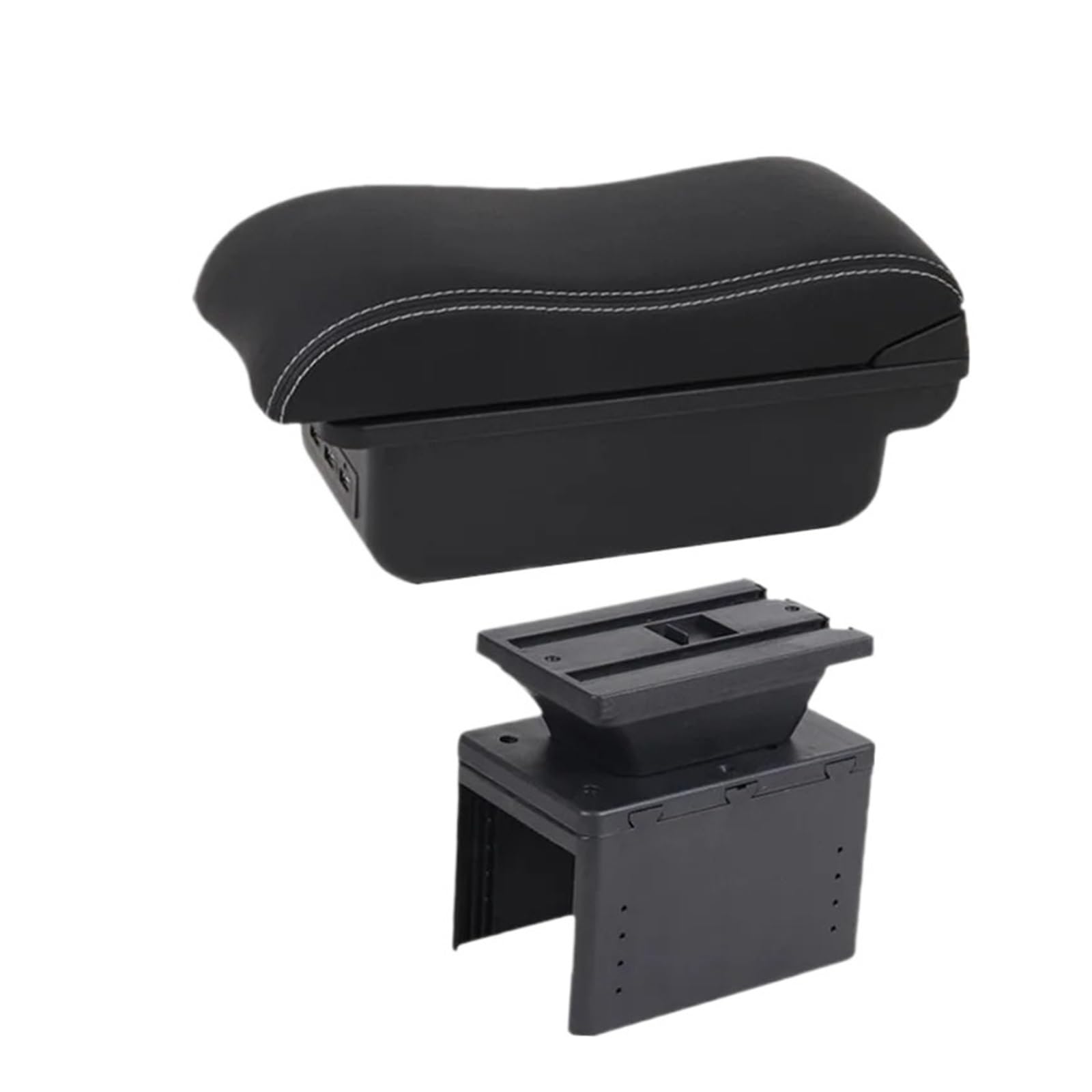 Udhqajc B1 Black White 3Usb For Focus For C-Max Car Armrest Box Central Storage Interior Retrofit With Usb Accessories Car Centre Console Armrest Box
