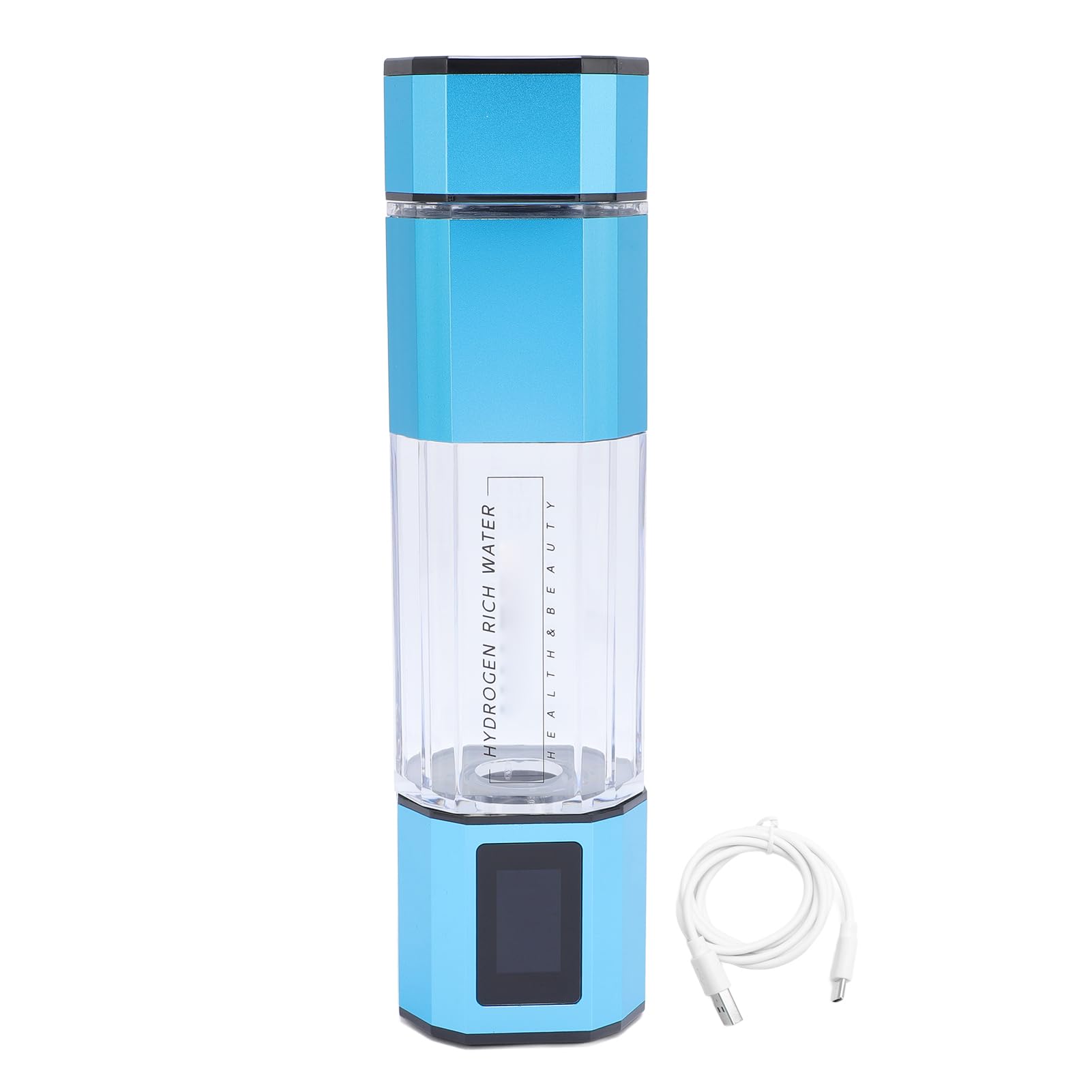 Botellas de agua de hidrógeno, 250 ml, tecnología SPE de hasta 5000ppb 2 modos Modo de retrolavado automático, adecuado para hogar, oficina, viaje (1)