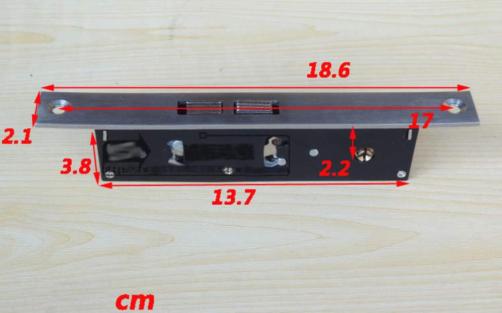 Bombin De Seguridad Acero Inoxidable, Puerta Corrediza/Puerta De Extracción Cerradura De Doble Gancho, Cerradura Sigilosa, Para Puerta De Vidrio Con Marco, Llave Cruzada, Fuerte, Duradera, Herrajes