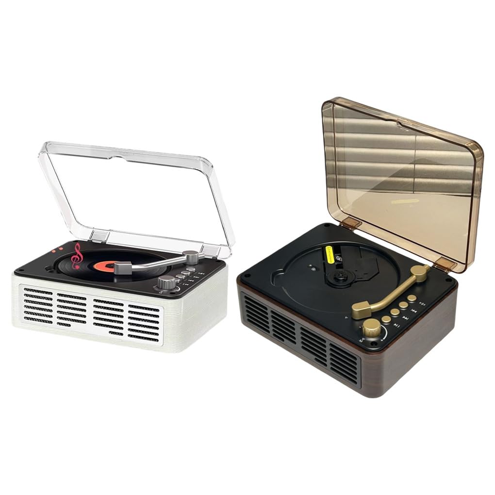 Lecteur CD Portable Haute fidélité avec connectivité,Brun