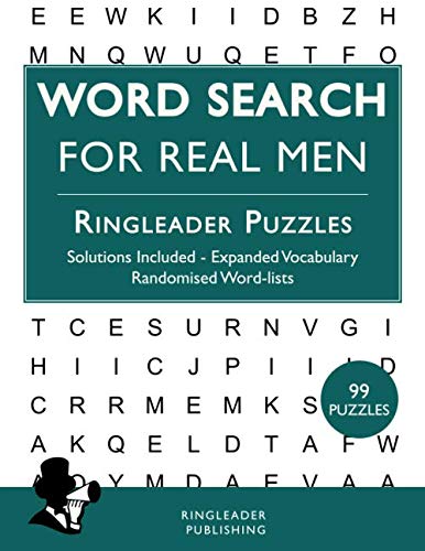 Word Search For Real Men: 99 Wordsearch Puzzles To Exercise The Brain ...