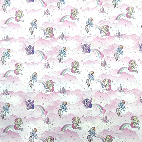 Panini Tessuti - Tissus enfant, fantaisie Disney, vendu au demi-mètre, 1 unité = 50 cm, 2 unités = 100 cm, pour accessoires, rideaux, sacs, couvertures de literie