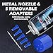 NEON Butane Refill, 300ml 7X Filtered Premium Butane Fuel, 6 Cans Pure Refined Lighter Fluid with 0 Impurities & 5 Different Nozzle Adapters for Refillable Lighters, Butane Torches, Kitchen Blow Torch