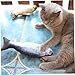 ywzmsd Catnip Toys Simulation Plush Fish Shape Doll Realistic Interactive Cat Bite Supplies 3PCSSimulation Fish Plush Toy