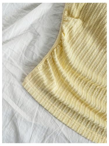 Milumia Girl's Textured Tie Backless Halter Top Ruched Sleeveless Fitted Tank Tops4