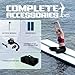 Tuxedo Sailor Inflatable Gymnastics Mat with Electric Pump, Storage Bag, Repair Kit–Air Mat for Home Training, Cheerleading, Yoga