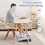 Under Desk Elliptical Machine, Electric Elliptical While Sitting for Seniors with 10 Adjustable,Pedal Exerciser,Exercise Equipment for Home (White) - Image 5