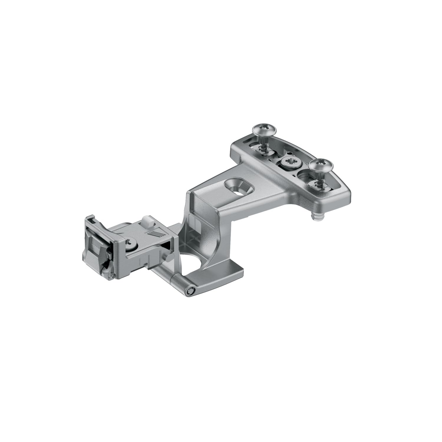 Hettich Nickel-Plated Furniture Single Joint Pot Hinge, Opening Angle: 270�, Material: Die-Cast Zinc, Surface: Model: Selekta Pro 2000, Model Number: 45047