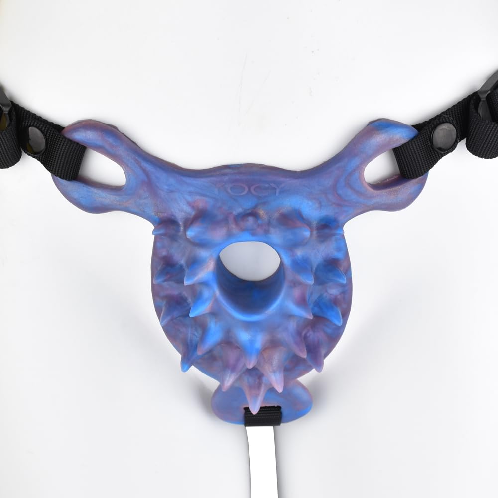Neue Klitoris Grinder Realistischer Monster Schleifer mit Spikes G Punkt Stimulator Fantasy Nippel Massage Dildo Weiches Silikon Masturbator Sexspielzeug FüR Paare Frauen Lesben (B)