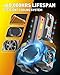 Termitor Upgraded H11 9005 Light Bulbs Combo, 100,000LM 1200% Super Bright H9 H8 Bulbs, 80000+Hrs Long Life, 1:1 Halogen Fit Plug-N-Play H9 H8 HB3 Lights Kit, 6500K White, Pack of 4