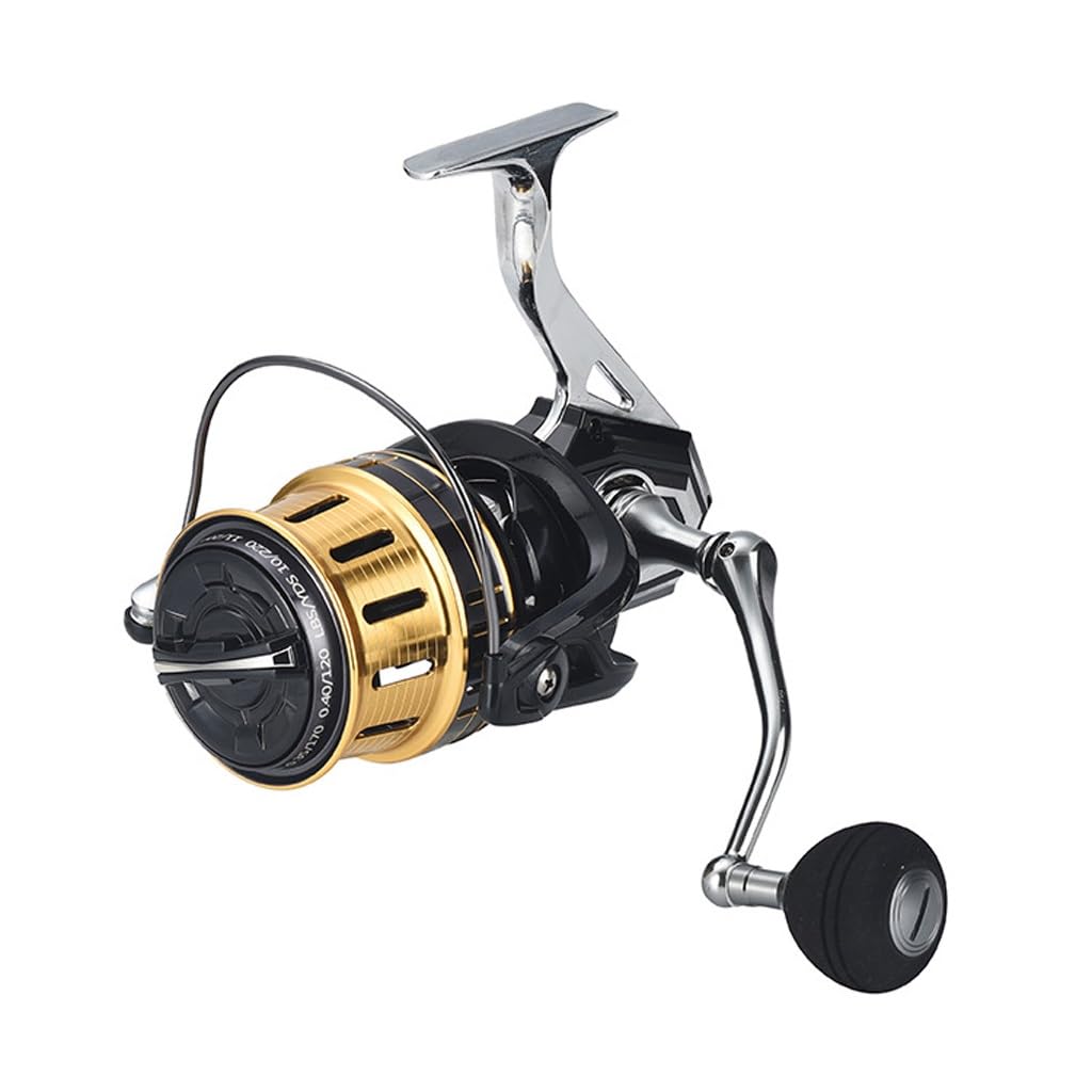 Moulinet 12000X gapless en métal conçu pour le lancer longue distance
