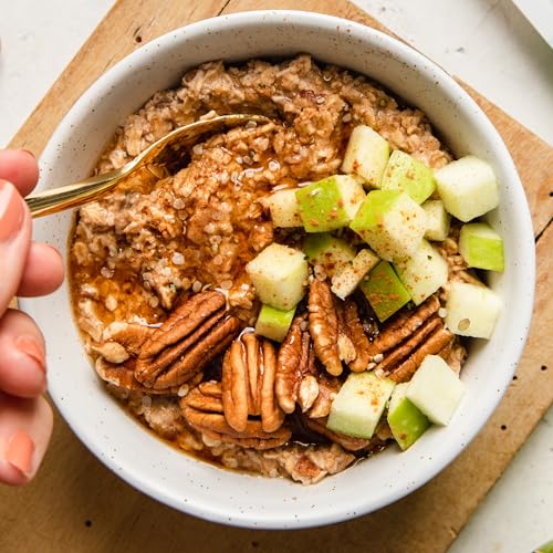 Image of Purely Elizabeth Organic Apple Cinnamon Superfood Oatmeal Cups, Great for Overnight Oats, Gluten-Free, 2 Ounce (Pack of 12)