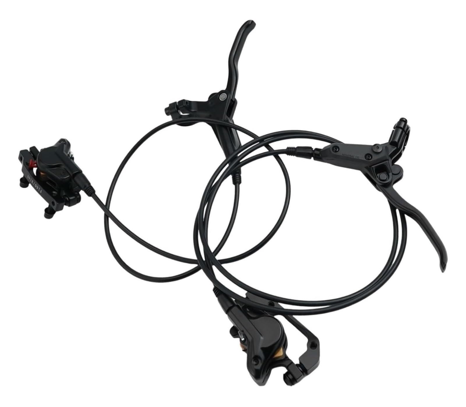 Set freni a disco idraulici for mountain bike, pinze a doppio pistone, lega di alluminio integrata, anteriore 850 mm posteriore 1350 mm for bicicletta MTB