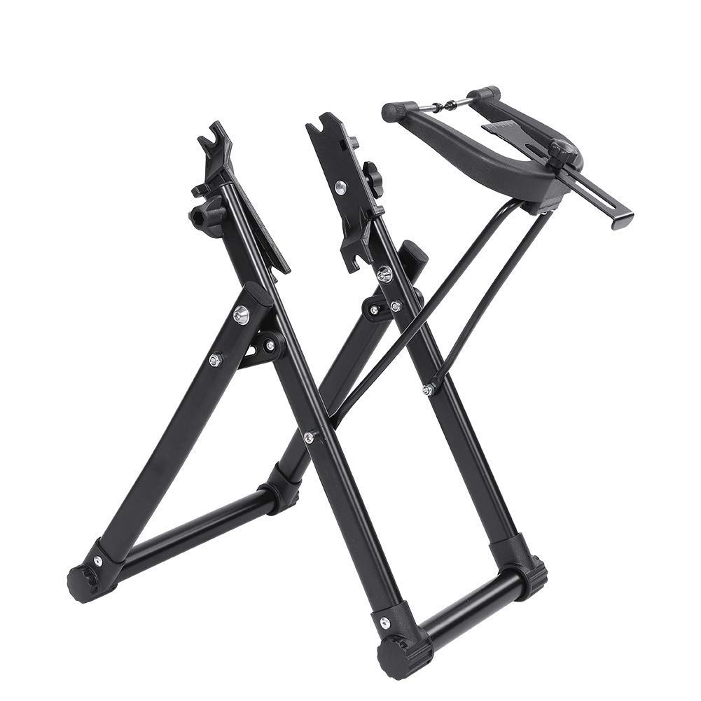 EBTOOLS Bike Wheel Truing Stand, Aluminum Alloy Road Bicycle Wheel Truing Stand 16-29Inch Foldable Bike Maintenance Stand Home Truing Stand Holder Support Bike Repair Tool, Cycling Accessory Parts