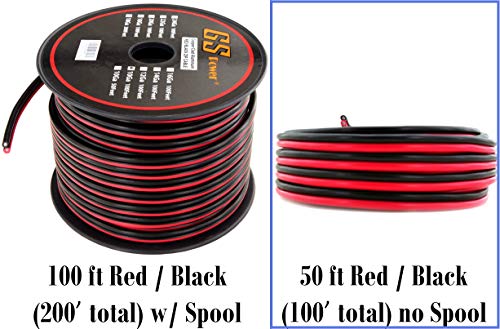 10 Gauge Copper Clad Aluminum 50 ft Red and Black Bonded Zip Wire