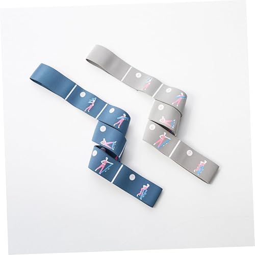 Miniatura 2 de 2pcs the flex belt workout bands exercise elastic band Resistance Legs Bands elastic stretch band