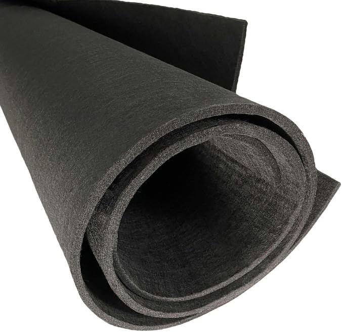 Graphite Felt Thermal Insulation Electrolytic Graphite Felt High Temperature Resistant Soft Graphite Carbon Felt (2 Piece/8X200X300MM)