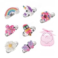 Algopix Similar Product 9 - Adjustable Rings Set for Little Girls