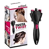 Scünci InstaTwist Haarstyler, Flechteffekt, Schwarz, 491954U