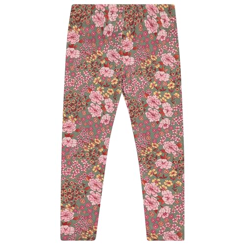 Girls 4 Pack Rib ITY Brushed ITY Leggings Soft, Stretchy, and Comfortable Pants Rose, Size 72