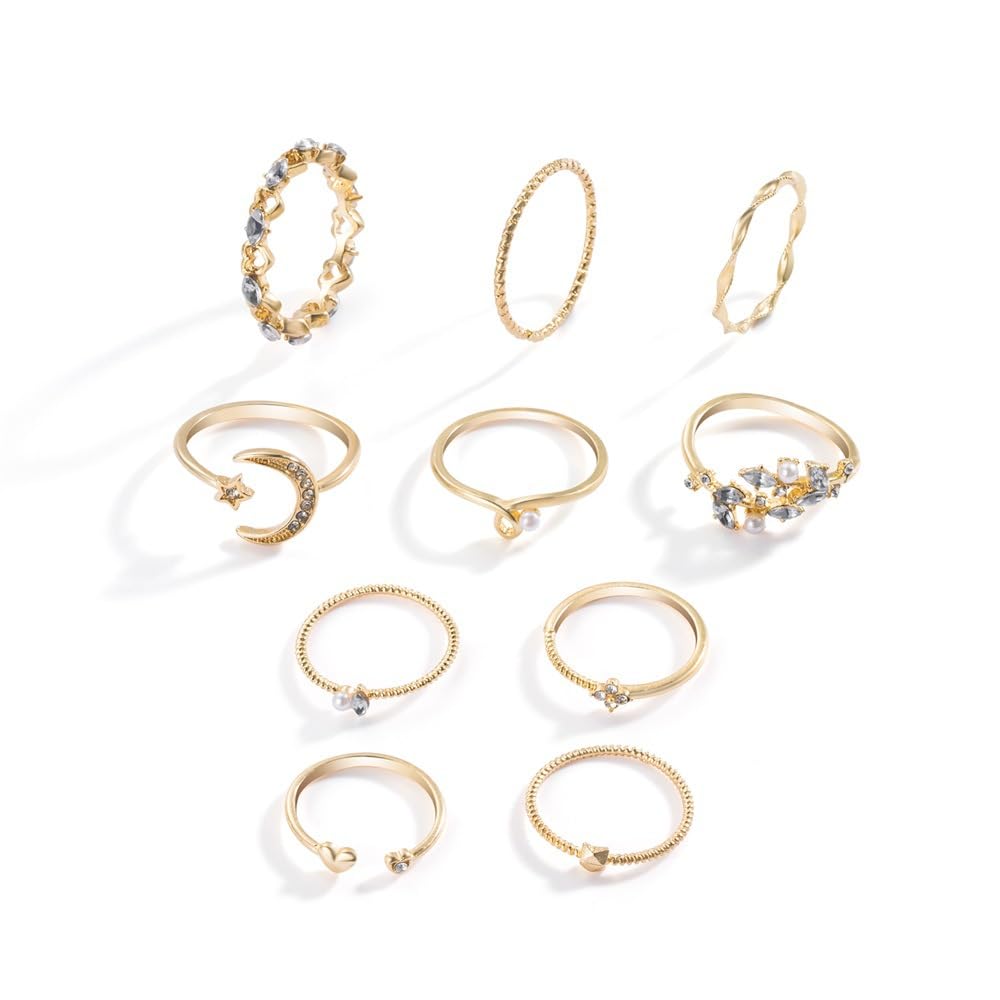 Dainty Gold Rings with Charms (B0CLQ5CNTN) Amazon Price History, Amazon Price Tracker