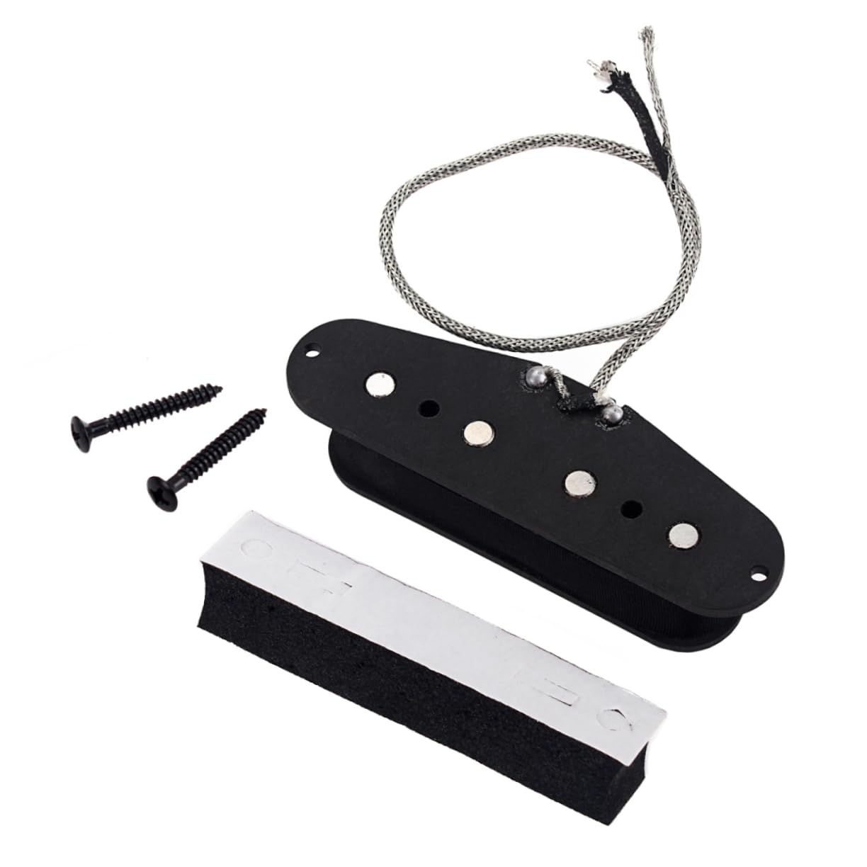FAVOMOTO New Bass Pickup for 4 String Guitar Single Coil Pickup Magnets Replacement Parts for Bass Guitar Easy Installation