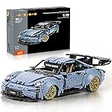 HOGOKIDS Technik Auto Bausatz Spielzeug - 1:10 Skala Rennauto, 1887 Teile Rennauto Bausatz Modellauto Für Kinder und Erwachsene, Exklusives Sammlermodell, Idee Geschenke (Keine RC-Fernbedienung)