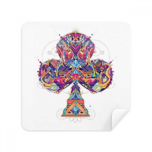 Chiffon de nettoyage motif géométrique en suède pour écran de téléphone et lunettes x2