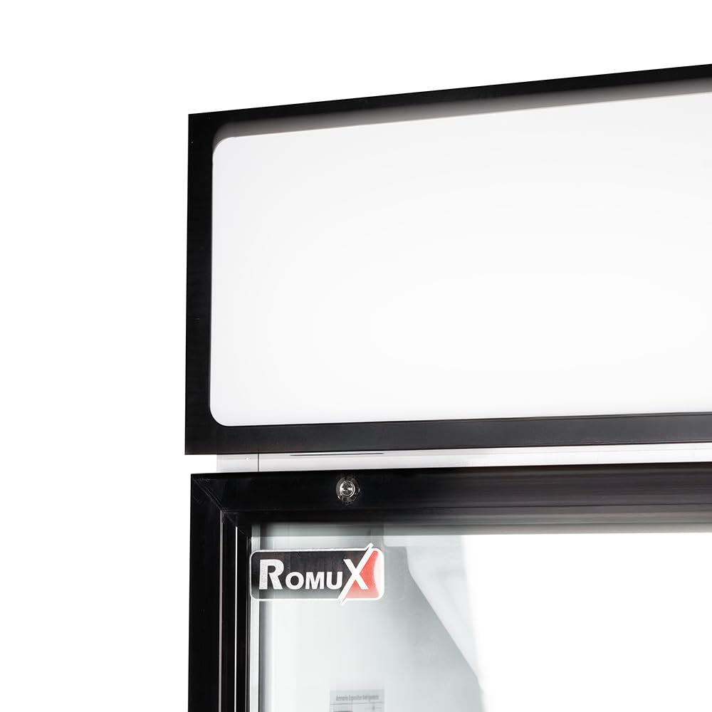 Armario Expositor Refrigerador 1 Puerta de Cristal 300 Litros Doble Cristal Templado Refrigeracion Ventilada Antivaho 600x550x1950 mm | Vitrina Expositora Refrigerada | Nevera Frio Bebidas