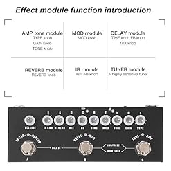 Keenso pédale d’effet de Guitare, 3 Effets Guitare électrique Multi Effets pédale Reverb Delay Chorus Phaser Guitare… - Les Beatles, Paul McCartney, John Lennon, RIngo Starr, George Harrison Keenso pédale d'effet de Guitare, 3 Effets Guitare électrique Multi Effets pédale Reverb Delay Chorus Phaser Guitare… – Image 3
