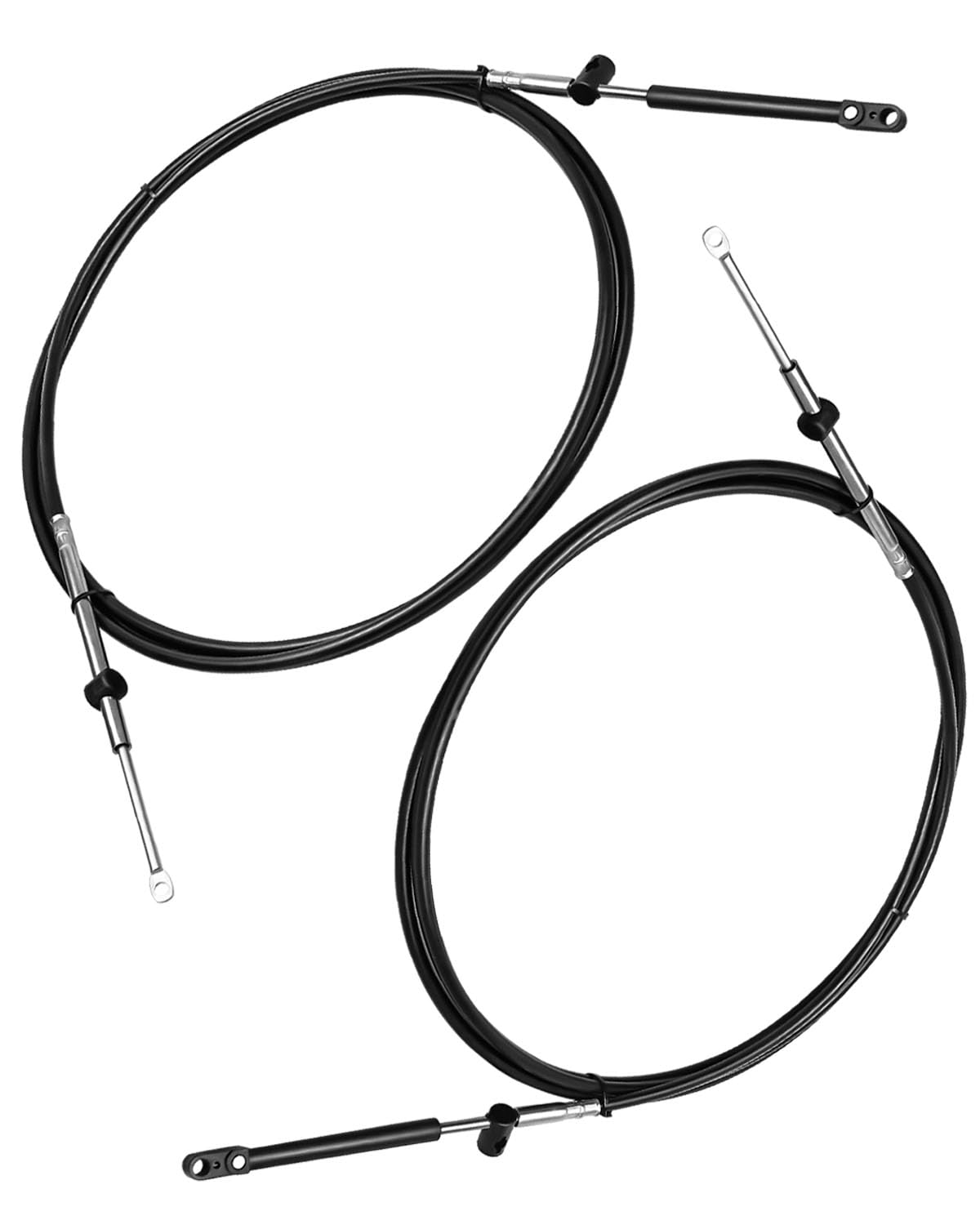 Cavi di controllo del motore fuoribordo, cavi dell'acceleratore e del cambio, adatti per motori fuoribordo Mercury MerCruiser Marine Force 881170AXX, scatola di controllo, 2 cavi per