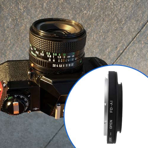 Anillo Adaptador Camera FD-AI Compatible con Objetivos Canon FD y Montura Nikon AI miniatura 3