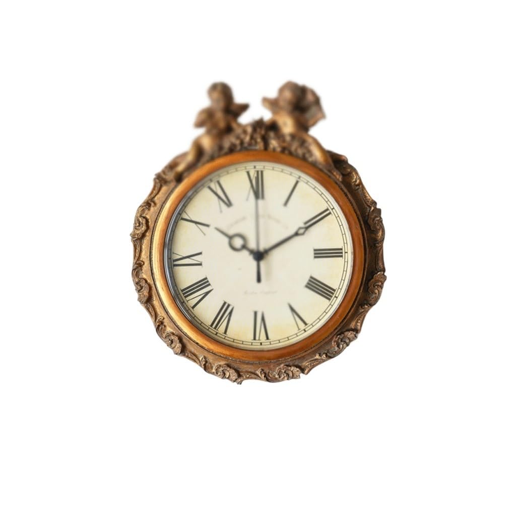 Eines B Silent Decorative Wall Clock Retro Living Room Decorative Wall Clock Wall Clock Restaurant Easy To Read
