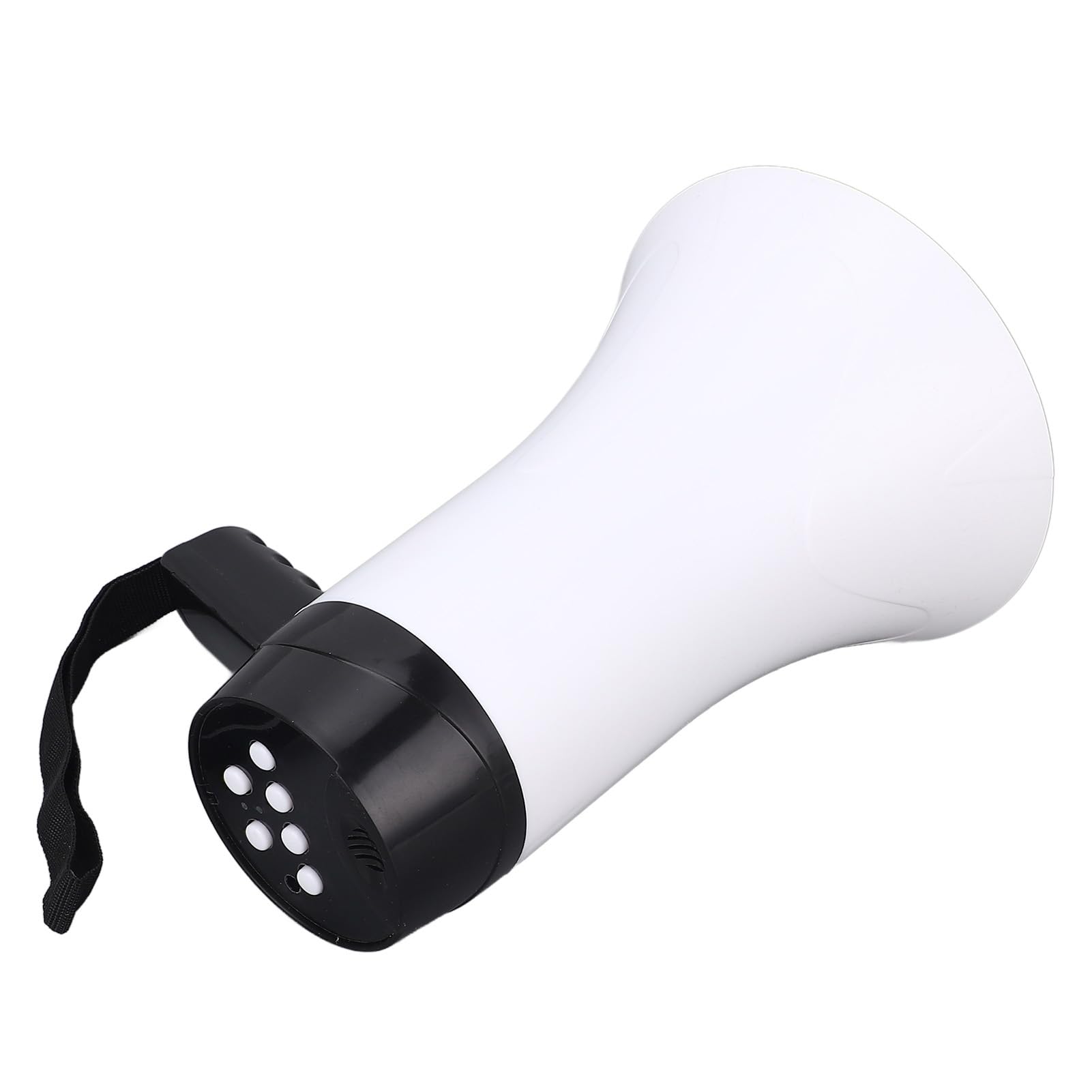 Megáfono Portátil con Grabación de Voz 300 Segundos, Batería Litio Recargable 1500 mAh, Altavoz Ruidoso con Correa para Fútbol