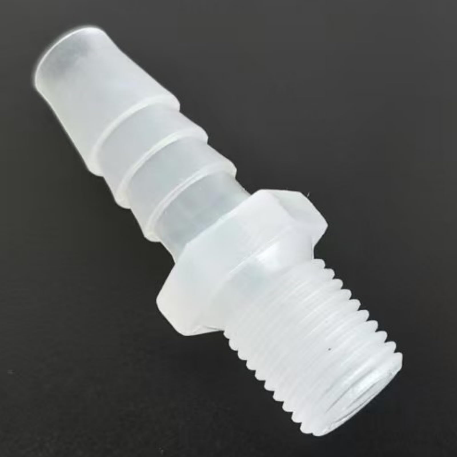 1/4G Male Thread Adapter - Durable PP Hose Barb Fitting for Laboratory and Food Machinery - 50 Pack(3/8inch 9.6mm)