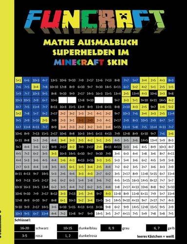 Funcraft - Mathe Ausmalbuch: Superhelden im Minecraft Skin (Cover ...