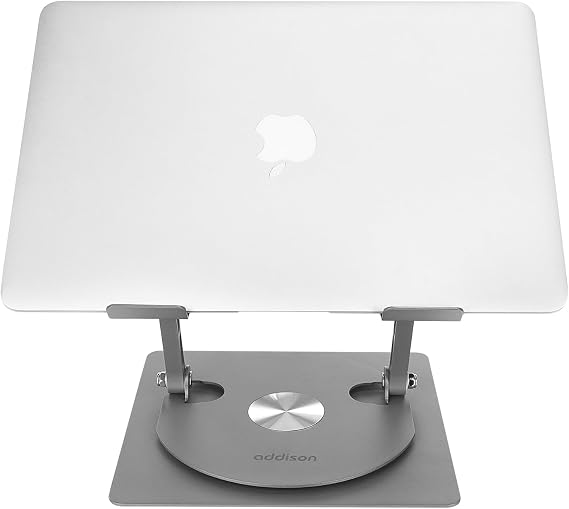 Addison AD-RC30 360 Derece Dönebilen Ayarlanabilir Çelik/Alüminyum + Kaymaz Silikon Ped Metal Laptop Stand