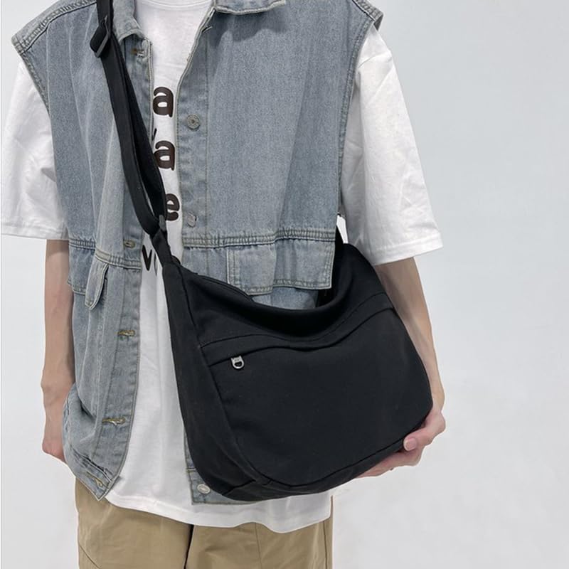 Bolso bandolera PRAGARI de lienzo para mujer miniatura 6