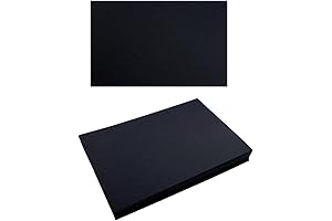 50 Pack 4x6 Black Blank Heavyweight Cardstock